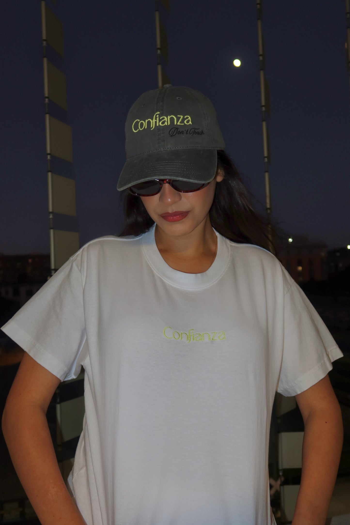 Confianza Grey Washed Dad Hat