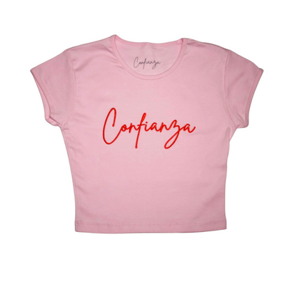Confianza Baby Tee - Pink